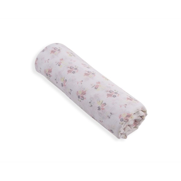 Kikkaboo Лятно одеяло от муселин 90/90cm Flowers