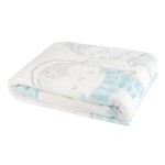Kikkaboo Супер меко бебешко одеяло Love Pingus 80/110 см синьо