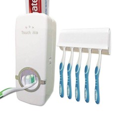 Дозатор за паста за зъби с поставка за четки